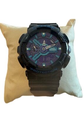 Casio G-Shock GA-110HC Hyper Color Purple Teal Analog Digital Watch
